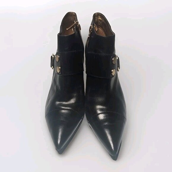 Guess Womens Ankle Boots Black Faux Leather Stiletto Heels Size 8M - Picture 3 of 13